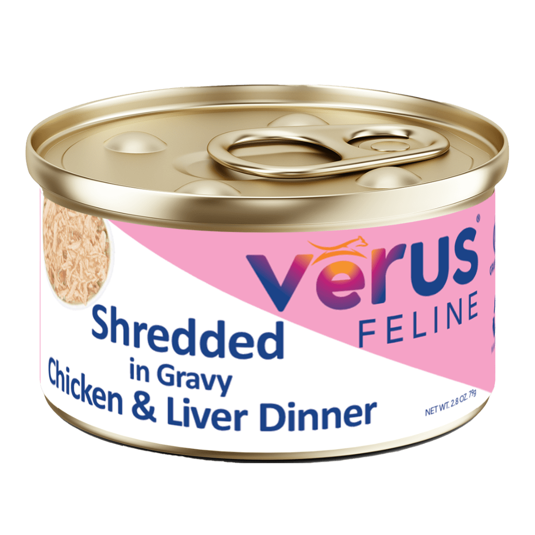 VēRUS Feline Shredded in Gravy Chicken & Liver Dinner