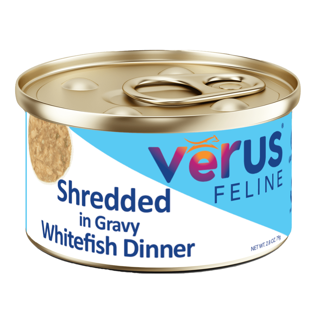 VēRUS Feline Shredded in Gravy Whitefish Dinner