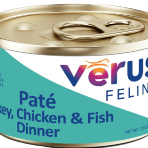 VēRUS Feline Turkey, Chicken & Fish Paté Formula 2.8oz